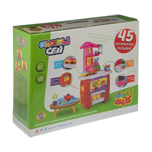 اسباب بازی آشپزخانه کلبه 45 پارچه زرین تویز ZARRIN TOYS_اسباب بازی لوازم خانگی